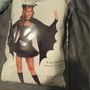 Halloween Bat Shrug And Ear Headband